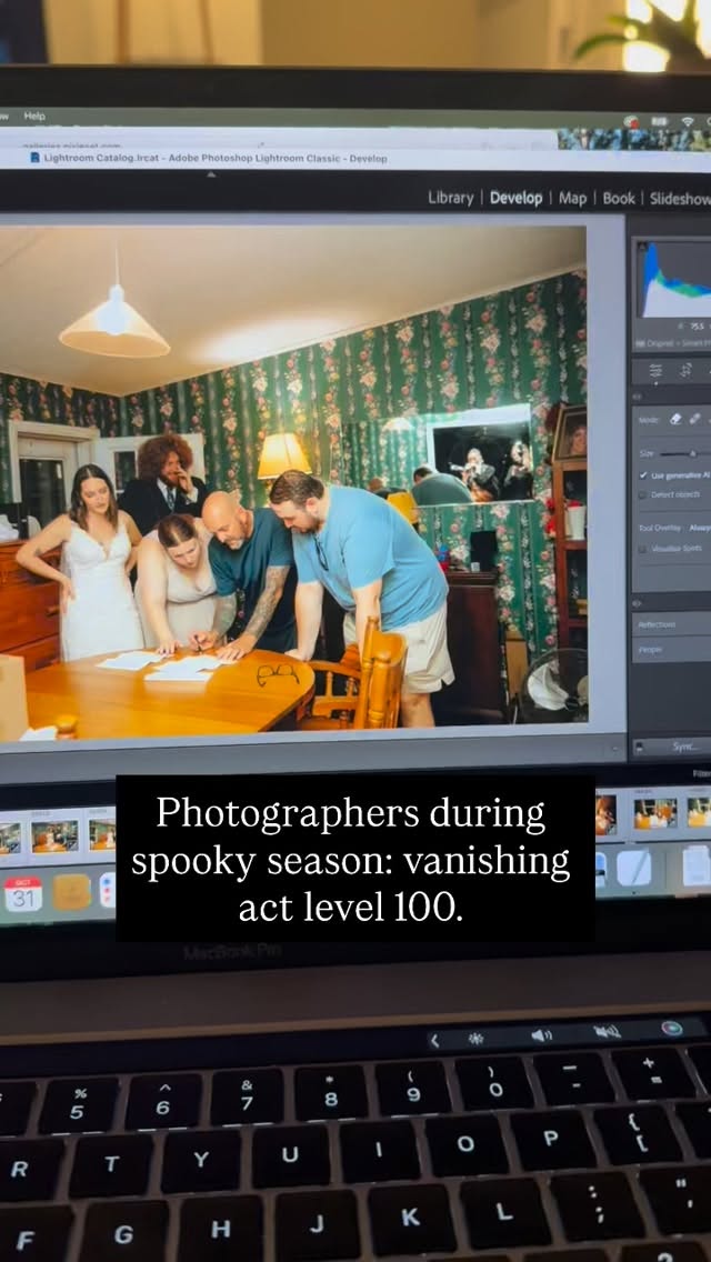 Forget haunted houses ….my Lightroom catalog is the real horror show. The spookiest thing I’m doing this Halloween is editing until my eyes bleed 👀💻🎃
#photographerlife #halloweenreel #editingmarathon