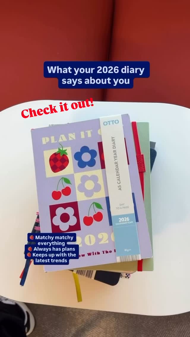 We designed some of these lovely 2026 diaries ✨✨ Available exclusively at Officeworks, in-store and online @officeworks #diary #planners #officelife