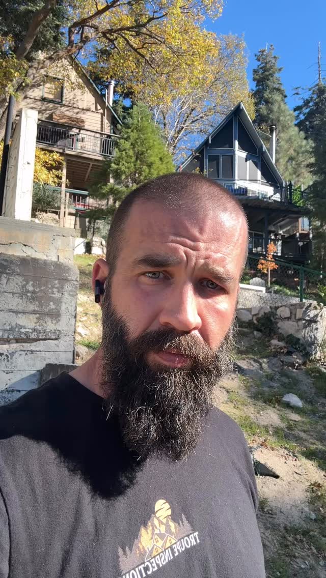 Doing a foundation investigation in lake arrowhead today. Trying to help the owner save some money.