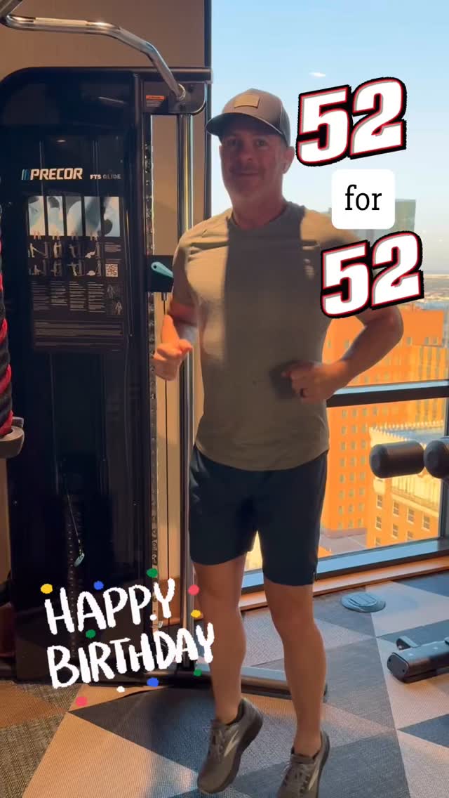 52 chin-ups for his 52nd! Annual birthday tradition. So much love for my husband - he keeps life fun, while working hard and staying healthy. Positive, kind and strong. I couldn't ask for a better partner. Happy birthday!