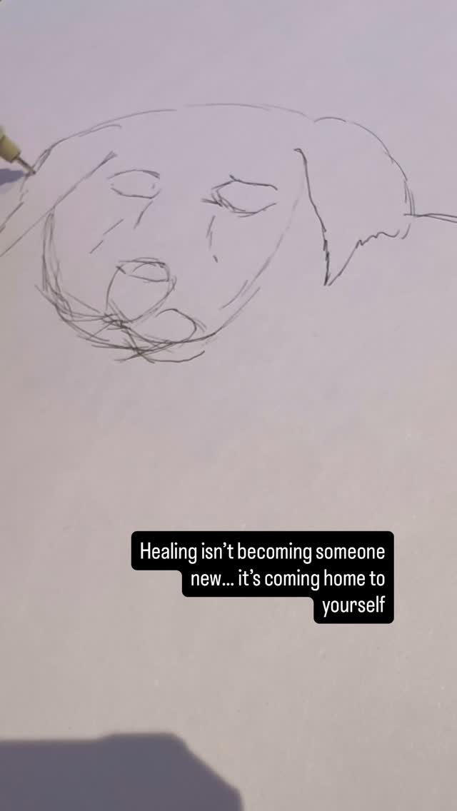 Healing isn’t becoming someone new… it’s coming home to yourself! 🫶
#healing #mindset #journey #bereavement #mindsetreset #lifecoachforwomen #healingjourney #thrivetomastery #empoweredwomen #drawing #art #dog #reset