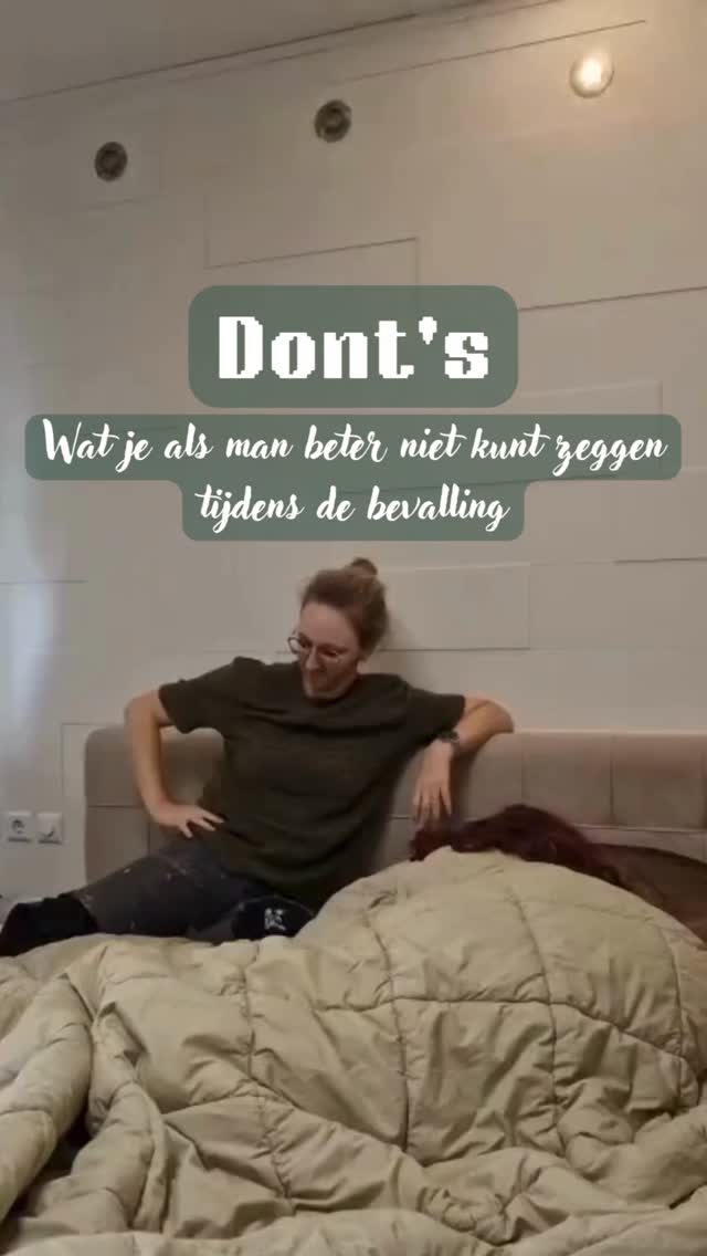 Wat je niet moet zeggen als partner;)
Wat je dan vooral wel moet doen? Er zijn. Ondersteunen zonder oordeel, zonder tijdsdruk en met haar belangen bovenaan de prioriteitenlijst.
#donts #bevallen #man #partner #maatje #bevalplan #verloskundige #begeleiding #haast #pijn #grap #hulp #bevalplan #samen #team #zorg #baby #mama #vader #moeder