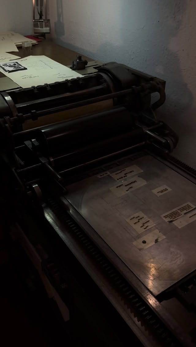Tonight! #letterpressprinting #bookobject #smallpublishing
