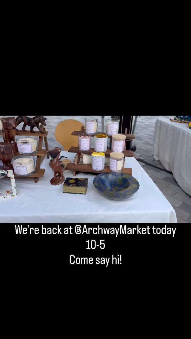 We’re at Archway Market again today- stop by and say hi!
🐈⬛🍯🐝
#archwaymarket #supportsmallbusiness #handmadewithlove #treatyourself #giftideas #thcatandthehoneybee