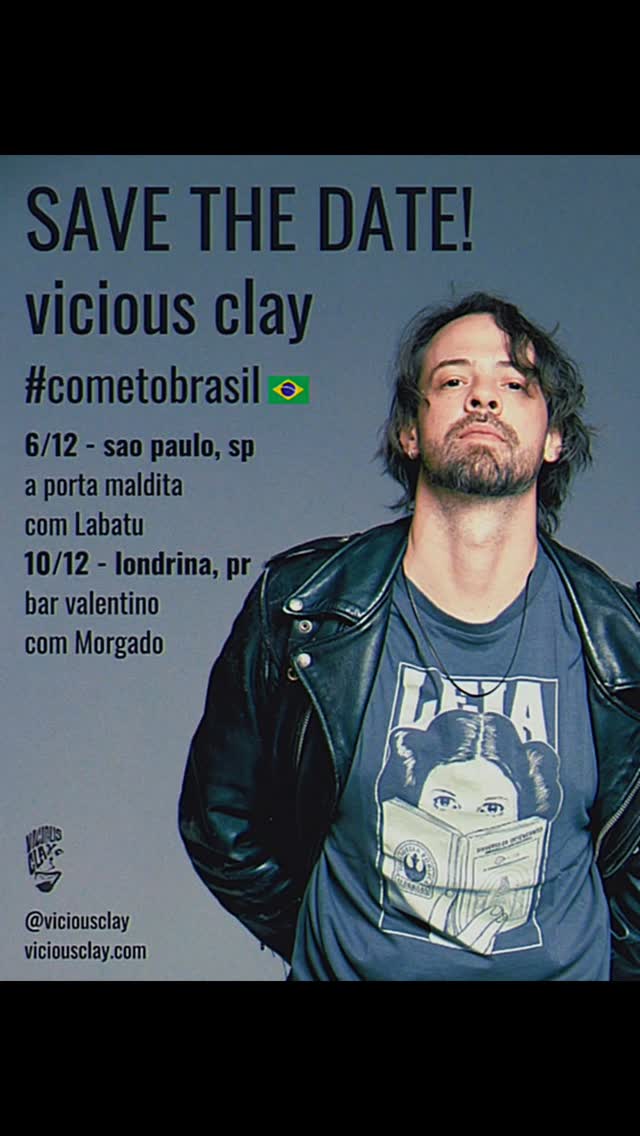 To celebrate the release of the album, we're coming to Brasil 🇧🇷!
Save the dates:
6/dezembro: @aportamaldita , com a banda @labatuoficial
10/dezembro: @bar_valentino , com @morgadovibes
Em breve mais info! Até já 🤘❤️🇧🇷 #livemusic #aovivo #cometobrazil #tour #ontheroad