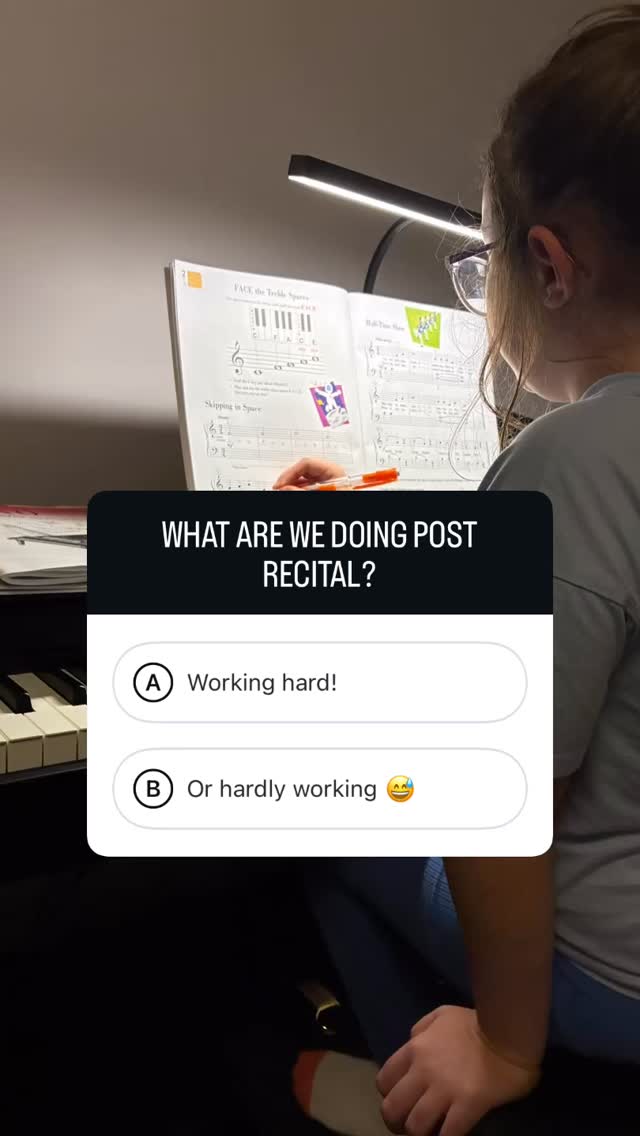 Post-recital lessons always feel different.
#pianoteacher #pianoandviolin #pianolessons #music #violinlessons #piano #violin #lessons #yeahthatgreenville #musictheory