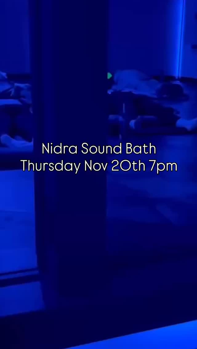 Slow down. Breathe deep. Let the sound guide you into stillness. 💫
Join us next Thursday at 7 PM for a Yoga Nidra + Sound Bath — a restorative evening of deep rest, healing vibration, and inner peace. 🌙
Bring your mat, a blanket, and an open heart. 💜
@link in comments