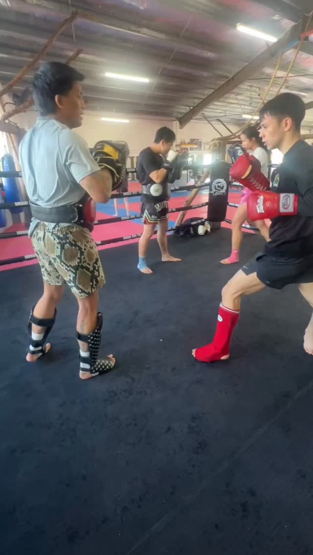 Final week on the pads >> come down to Melbourne Pavillion on Saturday to cheer on Ethan @rebellion_muaythai X Road To Rajadamnern, featured on the Roots card. @ethan_nhan @riverdaz 💥💥