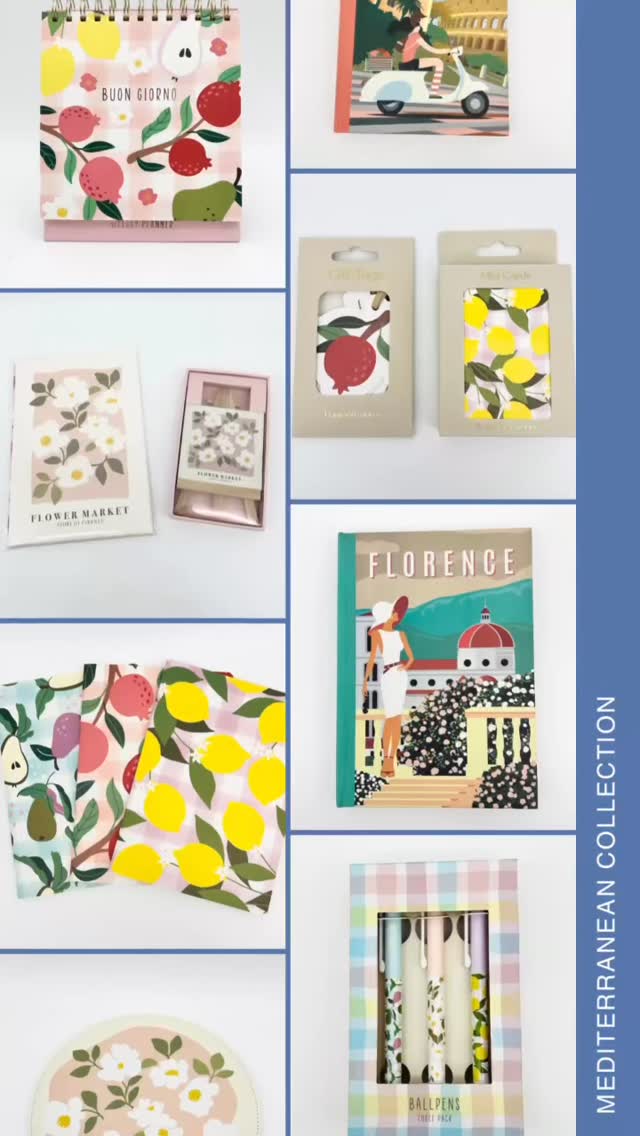 Inspired by the Mediterranean, crafted by Modish #stationery #mediterranean #euro #travel