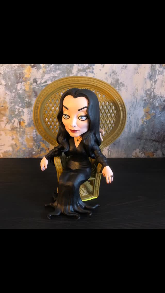 🕷️ From TheGiftBurrow 🕷️
Say hello to our fully hand-painted 3D resin figure of the original Morticia Addams — elegantly seated in her iconic wicker chair, with the ever-loyal Thing by her side. 🖤✨
Every detail of this piece has been brought to life by hand, from Morticia’s flowing black gown to her perfectly sculpted expression and the intricate wicker texture of her throne. A true tribute to classic spooky elegance!
Perfect for collectors, Addams Family fans, and lovers of all things wonderfully macabre.
🖤 Hand-painted
🖤 Resin 3D print
🖤 One-of-a-kind craftsmanship
🖤 Available now at TheGiftBurrow
#MorticiaAddams #AddamsFamily #Thing #HandPainted #3DPrintArt #ResinArt #TheGiftBurrow #GothicHomeDecor #SpookyAesthetic #MacabreArt #CollectibleFigures #CreepyCute #DarkArt #ArtistMade
