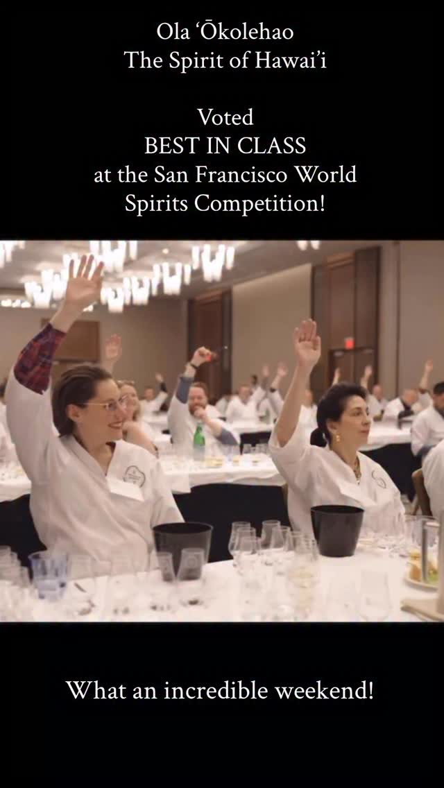 🏆 Best in Class — for the third time! And now 74 over all medals in international competitions!!!🏆
We’re beyond honored (and still celebrating!) — this past weekend, our beloved ʻŌkolehao was awarded Best in Class at the San Francisco World Spirits Competition — for the third time! 🌺🥂
Even more special, we had the opportunity to share the story of ʻŌkolehao with our peers, buyers, and judges through a masterclass that traced its legacy all the way back to Hawaiʻi’s monarch era. This spirit carries the heart of the history of our Hawai’i Monarch era, and being able to celebrate it on such a respected global stage is incredibly meaningful.
To everyone who’s believed in and supported this revival, to our hoa, our shareholders, and our ohana — me ke aloha pumehana. Here’s to continuing the journey of bringing ʻŌkolehao back to its rightful place in the world of fine spirits.
A huge thank you to Amanda Blue, the judges and the entire team at the @tastingalliance for your continued commitment to championing quality, innovation and pushing boundaries in the spirits industry!
More on the opening of our distillery very very soon!
✨ E ola ʻŌkolehao! ✨