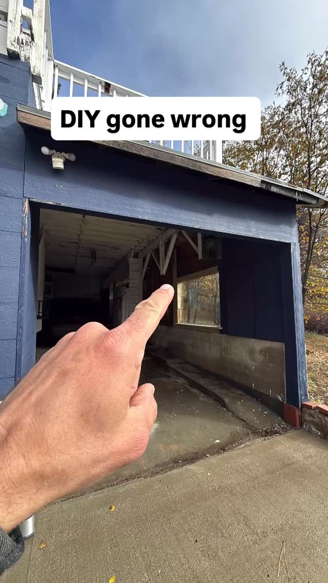 As a homeowner, I can appreciate being able to do DIY projects and the feeling of accomplishment that comes along with a successful project. But, as a home inspector, I urge all DIY’ers, don’t get in over your head. One of the previous owners of this beautiful house thought they would save about 2 feet of parking space by cutting their deck posts and cantilevering them off of some plywood connectors. The entire deck has been compromised and needs major work to fix it now.