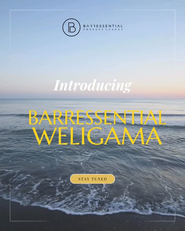 Waves, sand, sunsets...and soon, your favourite workout.
Barressential is coming to Weligama, very soon. 💗✨