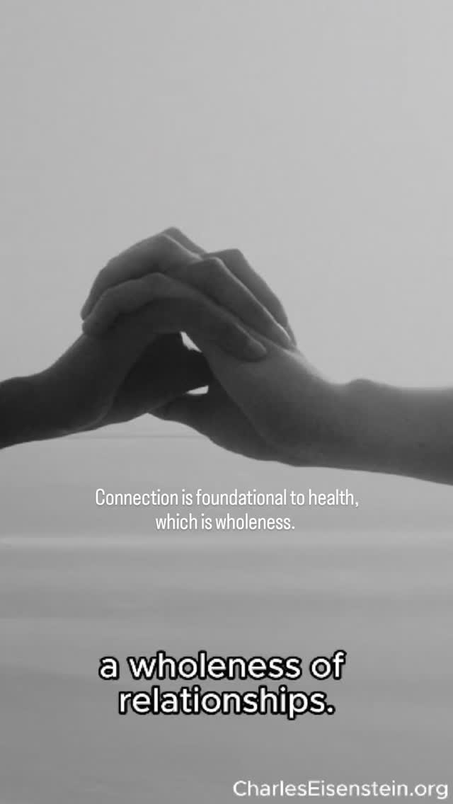 Everything I do is for the purpose of connection. The connection or alignment of our body, heart and mind. The connection or attunement to others and our world.
@charles_eisenstein is such an incredible teacher.