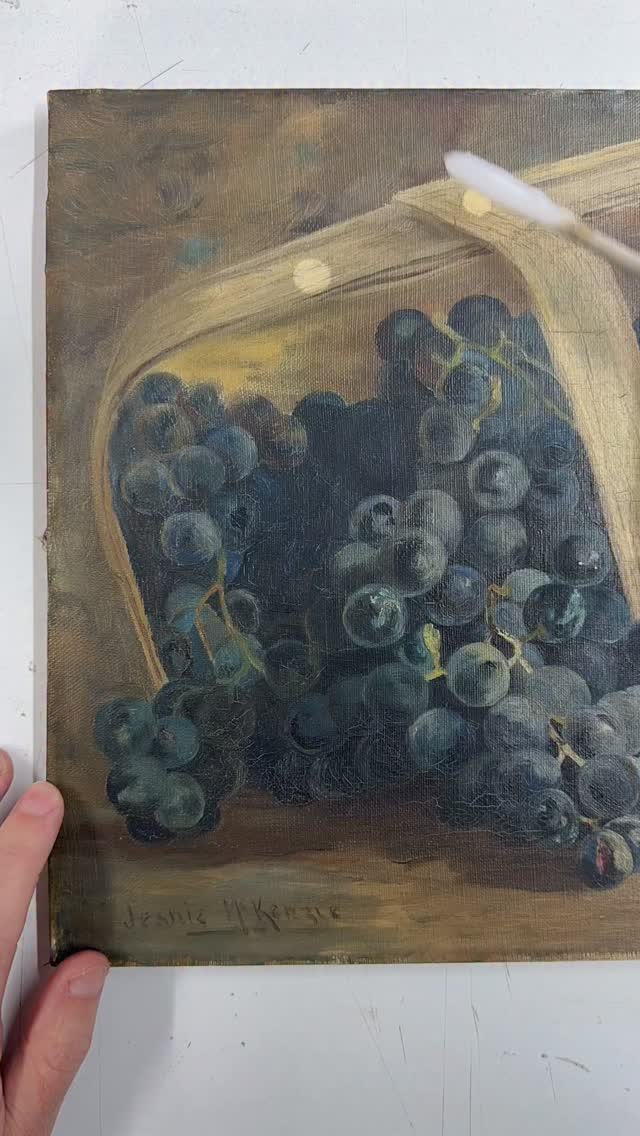 This fabulous family painting has been in the studio for a clean and the results are dramatic . So much surface dirt - I think it’s mainly smoke from an open fire fire and cleaning it today has been an absolute pleasure!
.
.
.
.
#artrestoration #satisfying #fineartrestoration #artrestorer #fineart #satisfyingvideos