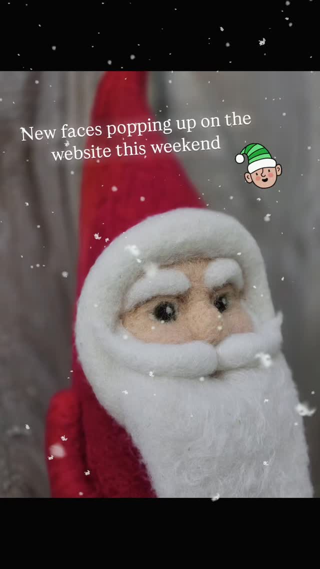 New St Nicks and some tiny Wood Elf friends are available on the website. Link in bio.