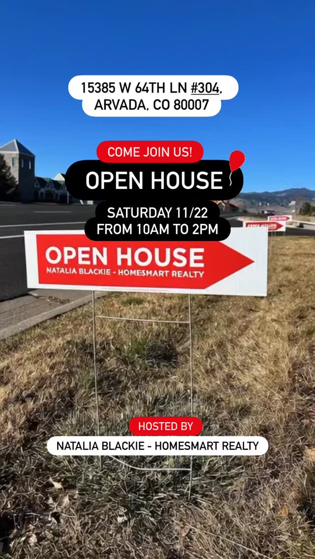 🎈OPEN HOUSE THIS SATURDAY 11/22/25 from 10AM-2PM
CONDO IN ARVADA! 🚨
2 Bedrooms | 2 Bathrooms
1,348 Total SF | #WesTown | 3rd Floor
See more Photos
https://listings.nextdoorphotos.com/listing-preview/220886071
☎️ Call/Text/Email for more information or a private showing!
Listing Agent: Natalia Blackie | HomeSmart Realty | 720-507-4784
✅ 2 Bedrooms/ 2 Bathrooms
✅ 3rd Floor Unit (No Neighbors Above)
✅ Elevator Access
✅ Secure Building Entrance
✅ Laminate Flooring
✅ Open Floor Layout
✅ Built in 2017 🔨
✅ Kitchen and Bathrooms with Quartz countertops
✅ Community Pool 💦
✅ And so much more!
Listed by Natalia Blackie, HomeSmart Realty
#Colorado #RealEstate #Arvada #homesmartrealty
Each office is independently owned & operated.