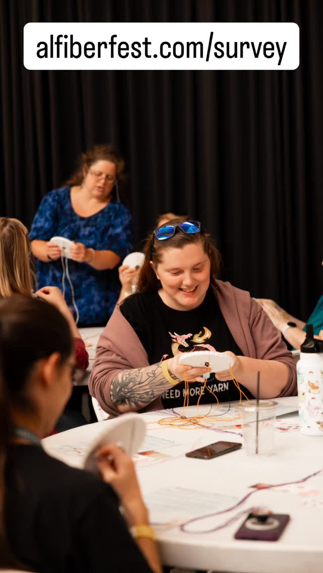 Were you at the festival? We want to hear from you! Take our quick post-event survey at alfiberfest.com/survey 🫶🏻