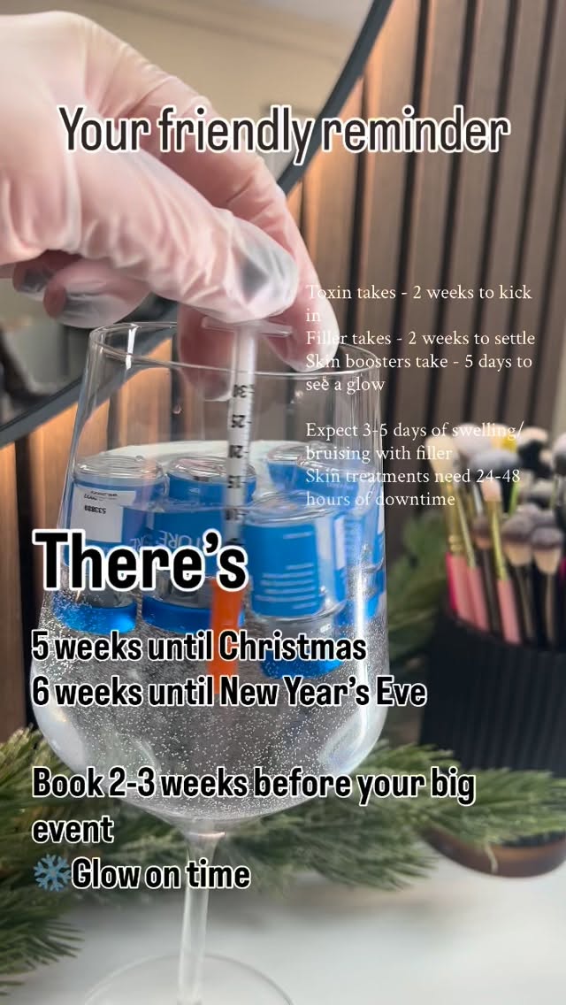 Holiday timeline you actually need to know ❄️ Every face is different, so your time line will be too but this is a good starting point to help you know what to expect #felling #glowup #aesthetics #thebeautylabne #salon #thebeautylabnortheast #beauty #antiwrinkletreatment