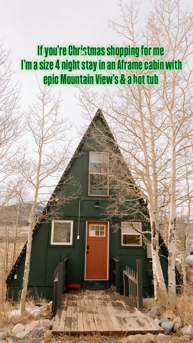 ✨ Treat your loved one to a magical mountain escape at our cozy A-frame this Christmas! ❄️❤️ Snuggle up by the outdoor fire, soak in the hot tub under winter skies, and enjoy all the peace + dreamy views your soul’s been craving.
We’ve got amazing availability going into the New Year — come make memories that feel straight out of a snow-globe. ❄️🏔️
Book direct (link in bio!) ❤️ 📸@firstlovedphotoandfilm
#airbnb #aframecabin #coloradocabin #trianglecabin #wintergetaway #mountainretreat #cozycabinvibes #romanticgetaway #hotubwithaview #bookdirect #travelcolorado #winterescape #cabinstay #vacationrental #winterincolorado #aframeadventures