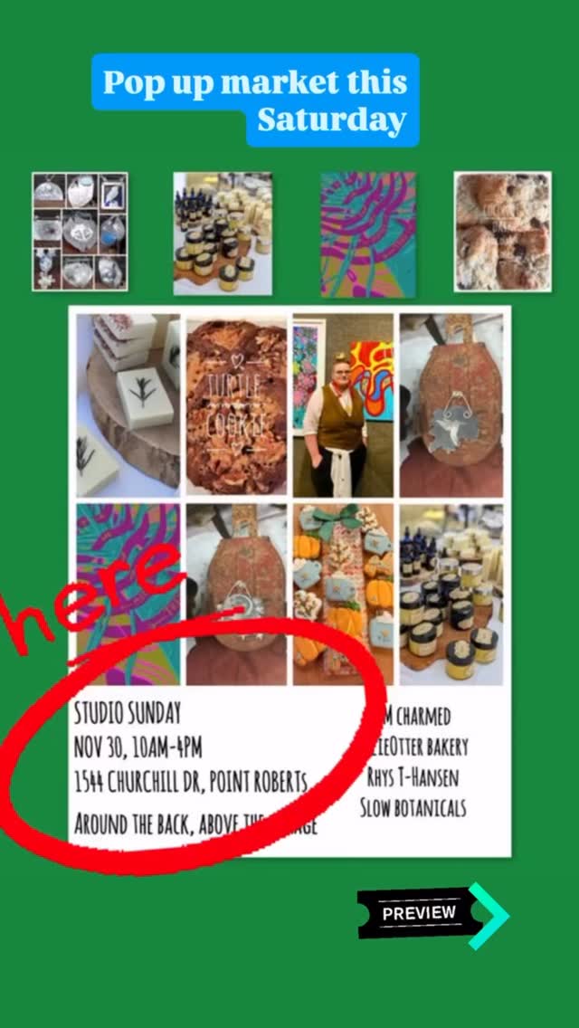 My first market of the season will be this Sunday, Nov 30th, here in Point Roberts. Artisan linens, fine art prints, gifts starting at $25.
Also fantastic offerings from other local vendors:
@slow.botanicals, @ollieotterbakery and @bmcharmed
See you there!