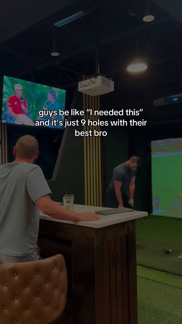 Sometimes that’s all you need🤷♂️⛳️🍺 #scratchgolfandlounge #golfsimulator #colorado #golf #bar #westminster #golflife #golfreels
