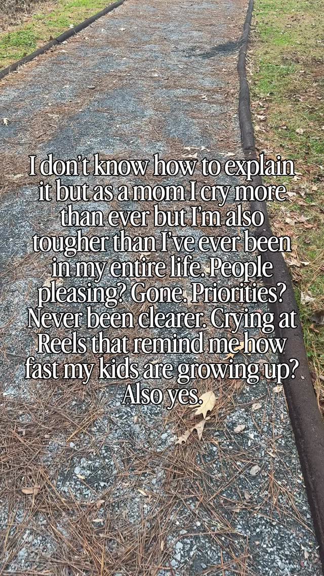 My husband used to call me an “ice queen” because I rarely cried. Motherhood came along and BAM I’m tearing up at the slightest mention of my kids growing up or seeing them play together 😂
Send this to a mom friend who is always 😭 but is a strong ass lady!
motherhood feels • crying in motherhood • postpartum emotions • becoming a mom • first time mom life • matrescence • motherhood changed me • emotional strength • soft but strong • resilient moms • stronger than ever • modern motherhood • millennial mom • honest motherhood • real mom life • moms supporting moms