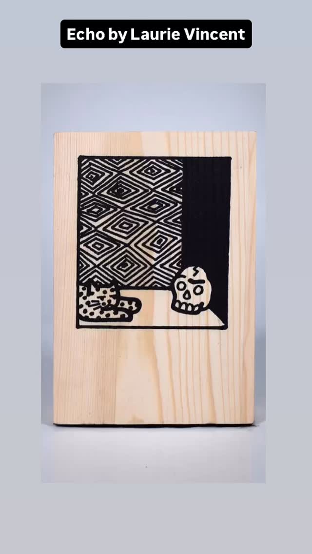 Echo by @thelaurievincent
-
Natural wood block Printed either side.
-
Available @whistleblowergallery