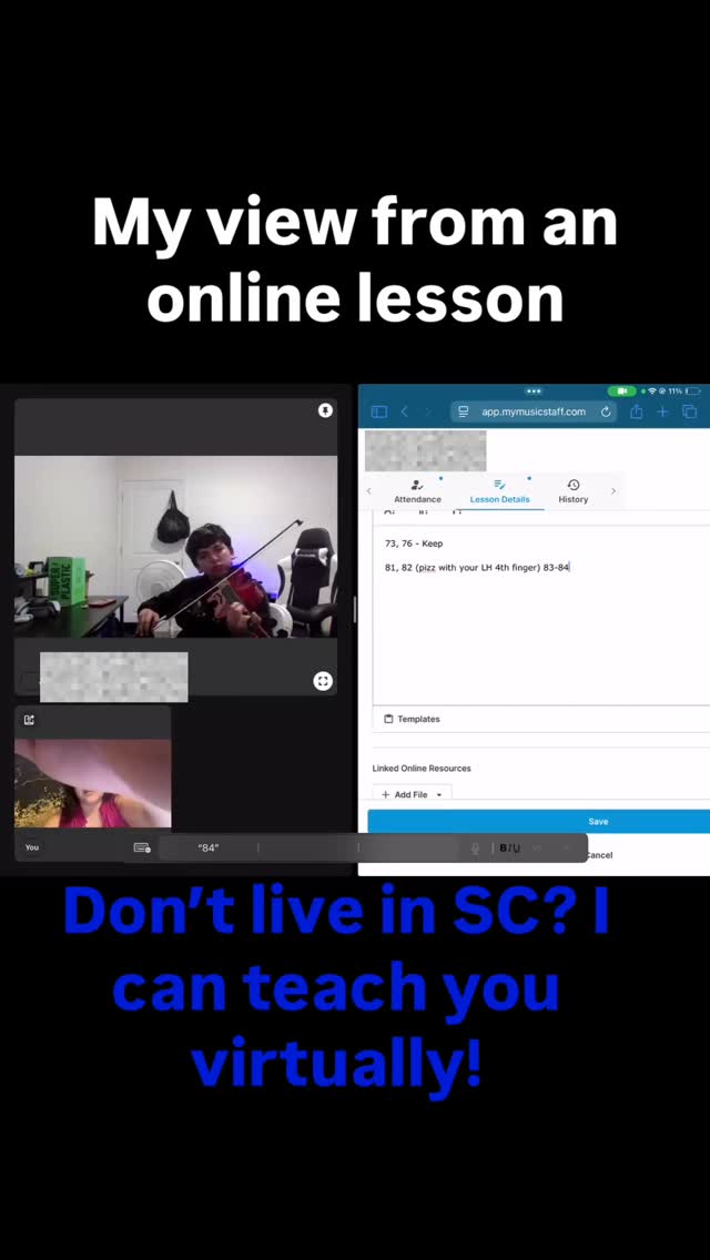 Ever wondered how I handle missed lessons? I can switch from in-person to virtual in the blink of an eye. I also offer a submission style makeup. Students submit all material as recordings and I view and give feedback and new assignments!
#pianolessons #violinlessons #allaroundtheworld🌍✈️ #virtuallessons #yeahthatgreenville #makeuplessons