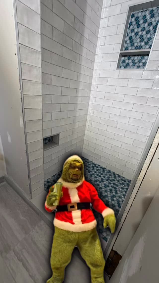 How this new shower got us feeling! Stay tuned for final results. 🎄💚
#showerideas #bathroomremodel #homemakeover #renovationproject #christmas #interiordesign