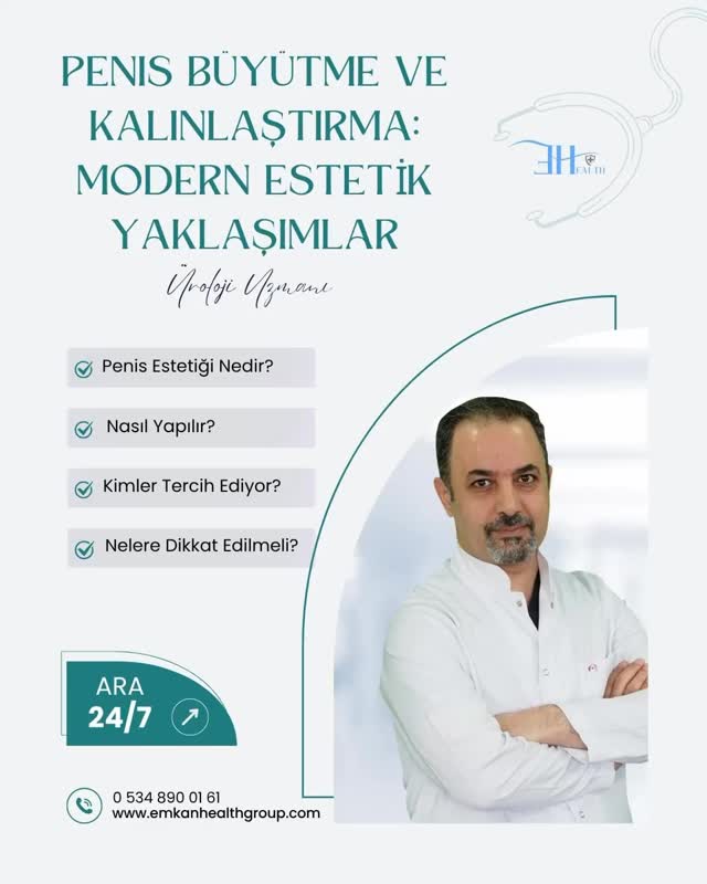 Penis estetiği son yıllarda sıklıkla uygulanan cerrahi bir işlemdir. Bilimsel yöntemlerle uygulanması sayesinde etkili sonuçlar alınmaktadır.
Detaylı bilgi ve randevu için bizimle iletişime geçebilirsiniz.
☎️0534 890 01 61
#üroloji #ürolojidoktoru #penisuzatma #peniskalınlaştırma #penisuzatmaameliyatı #penisestetiği #peniskalınlaştırma #dolguilepeniskalınlaştırma #penisenlargement #emkanhealth