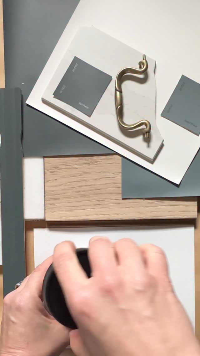 Kitchen cabinet paint color pick!
@benjaminmoore Dark Pewter. It’s deep, rich, heavy on the gray with a hint of green. It looks stunning on kitchen cabinets, bathroom vanities, or on the walls for a dramatic but cozy space.
Pair with light to medium woods like pine, oak, maple or walnut, marble tile or counters, and brass hardware.
For trim, doors or woodwork use a soft white like Benjamin Moore White Dove or Steam.
How would I style Dark Pewter on kitchen cabinets?
Comment LINK and I will DM you my free design board with curated hardware, lighting and decor picks.
For more Benjamin Moore colors don’t forget to follow along, like and share your favorites!
#interiordesigninspiration #interiordesign #benjaminmoore #paintcolors #homedecor #designinspiration