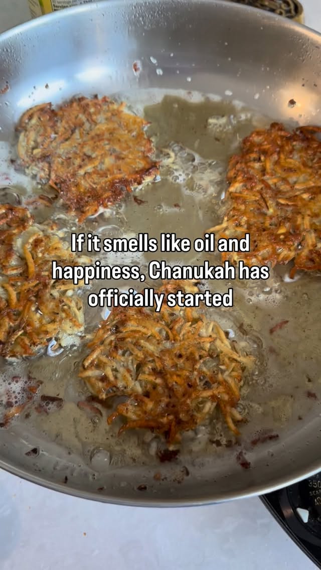 Golden, crispy, and frying in enough oil to make the miracle proud 🕎
Wishing a warm, joyful Chanukah to everyone celebrating
May your latkes be crunchy, your candles burn bright, and your gatherings be full of light and laughter
Chag Sameach ✨
