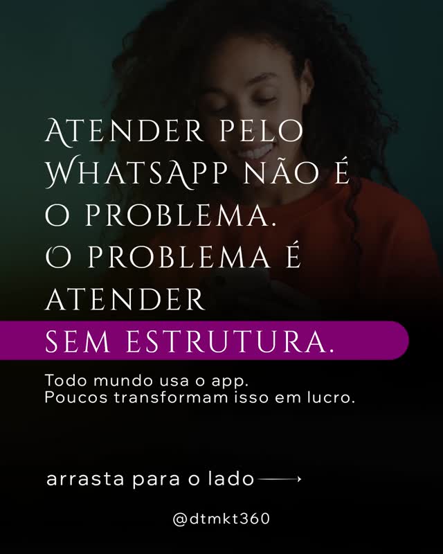 Cada mensagem não respondida é uma venda que você deixou para trás.
O WhatsApp pode ser seu maior canal de lucro, se deixar de ser tratado como improviso.
Perfil completo, respostas rápidas, etiquetas, catálogos e métricas básicas já colocam sua empresa à frente de 70 % dos concorrentes (dados Meta Business 2024).
Profissionalizar o atendimento não é luxo, é sobrevivência. E o melhor momento pra começar é agora, antes que o novo ano comece com os mesmos erros de 2025.
👉 Leia o blog completo no site da DT MKT 360 e entenda como estruturar o seu canal antes do lançamento do e-book Do Zap ao Pix.
#WhatsAppBusiness #MarketingDigital #VendasOnline #Automação #Empreendedorismo #MarketingParaPequenasEmpresas #DTMKT360 #DoZapAoPix #AtendimentoInteligente #NegóciosLocais