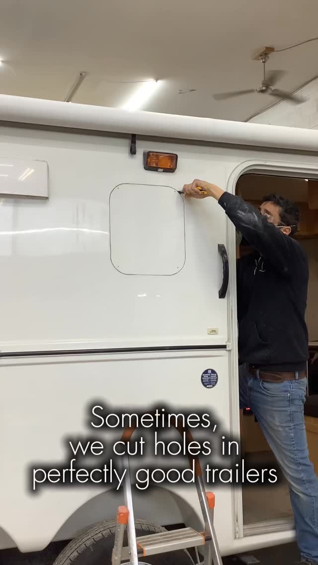 Sometimes, we do crazy things like cutting holes in perfectly good trailers. Today, we added a window into this Escape Trailer.
#revolutiontrailers #rvreimagined #esapetrailer #rvwindow #rvlife