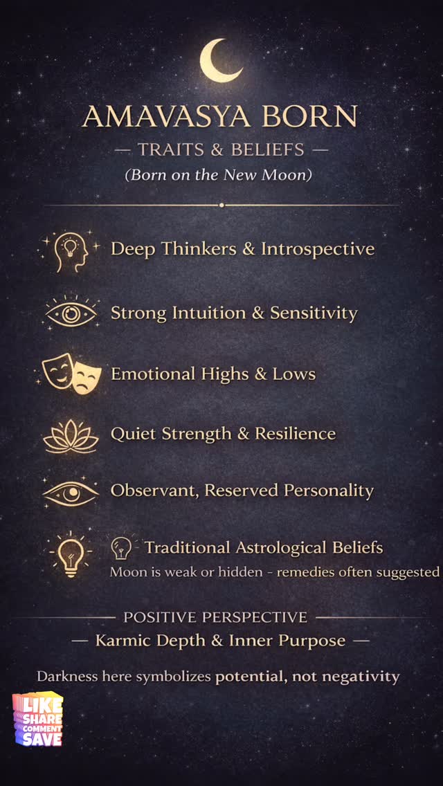 Myths cracked for people born in Amavasya(new moon day)🙏🙏
#informativereels