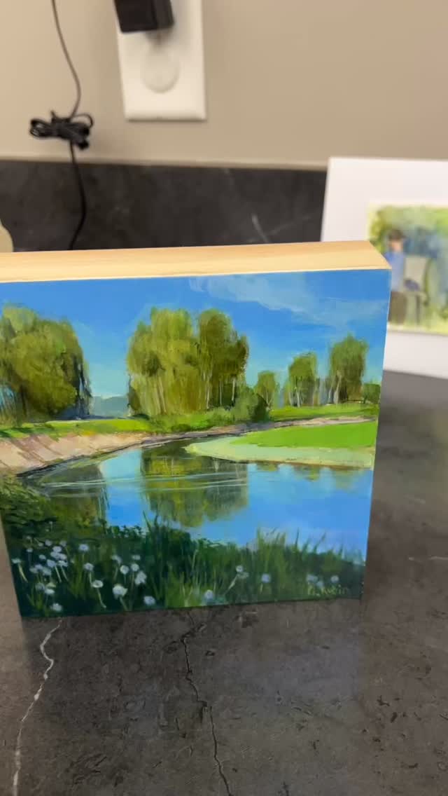 Last day of classes today. I sketched a fun mini portrait for each of the amazing people that come to class to go with their Christmas card. Also, I am doing a draw for the painting. The painting is of a spot many of have painted together at. Having fun!!!! #bcartist #paintingclass #paintingfriends