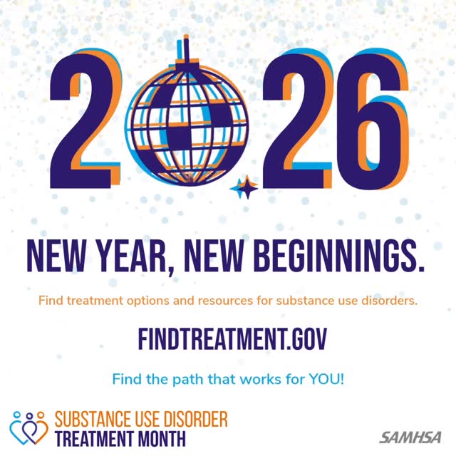 This January, SAMHSA observes Substance Use Disorder #TreatmentMonth - a time to raise awareness on substance use disorder treatment and recovery.
If you’re seeking help for alcohol or other drug use, treatment options are available. Taking the first step can lead to health & healing!
You are NOT alone - help is available.
Findtreatment.gov
#TreatmentMonth #SAMHSA
#dedham