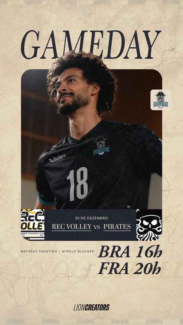 🏐🔥Amanhã é dia de competição!
O @faustinomatheus entra em quadra no dia 30 de dezembro, às 16h no horário do Brasil.
É ponto a ponto, foco e emoção do início ao fim.
🚀
