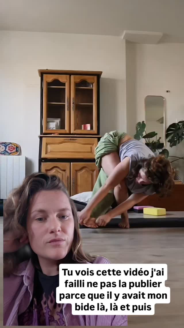 J’ai falli ne pas publier et puis je me suis dit que je ne devais sûrement pas être la seule à avoir eu des complexes qui m'ont longtemps empêchéede faire jusqu’a ce que je passe outre et je commence à en profiter
Et toi Ça a été quoi ton déclic ?
Pour du yoga avec des vrais corps tu peux t'abonner et lâcher des petits