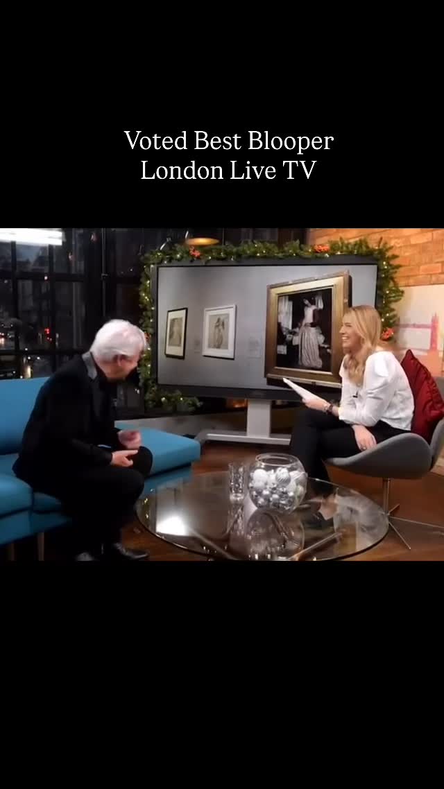 'Voted Best Blooper' London Live - James Nicholls & Tanya Francis trying to discuss the famed model Fanny Eaton & 'The Rossettis' exhibition at Tate Britain @tanfransnews #tate #christmas