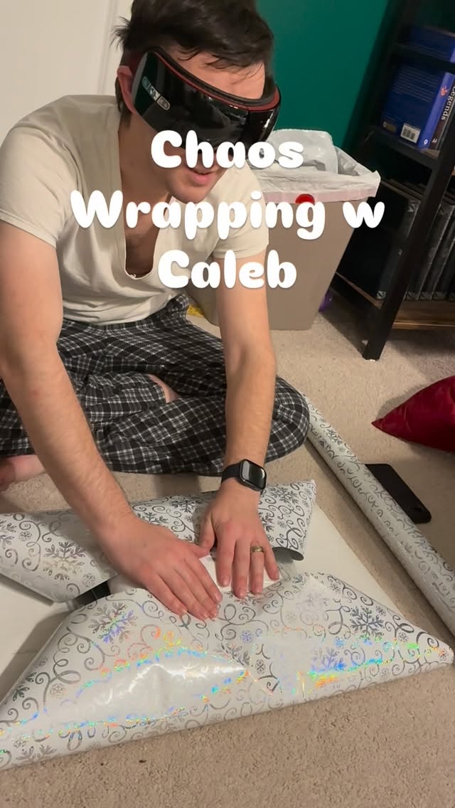 I made my husband wrap his own presents blindfold.
#blindfoldedgiftwrapping #present #pianolessons #violinlessons #yeahthatgreenville #pianoteacher