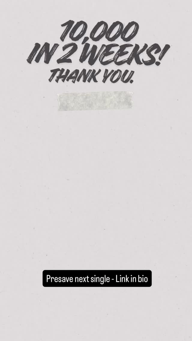 Our debut song has been listened to 10,000 times in its first two weeks! Thank you so much to everyone who has given it a whirl 🙏