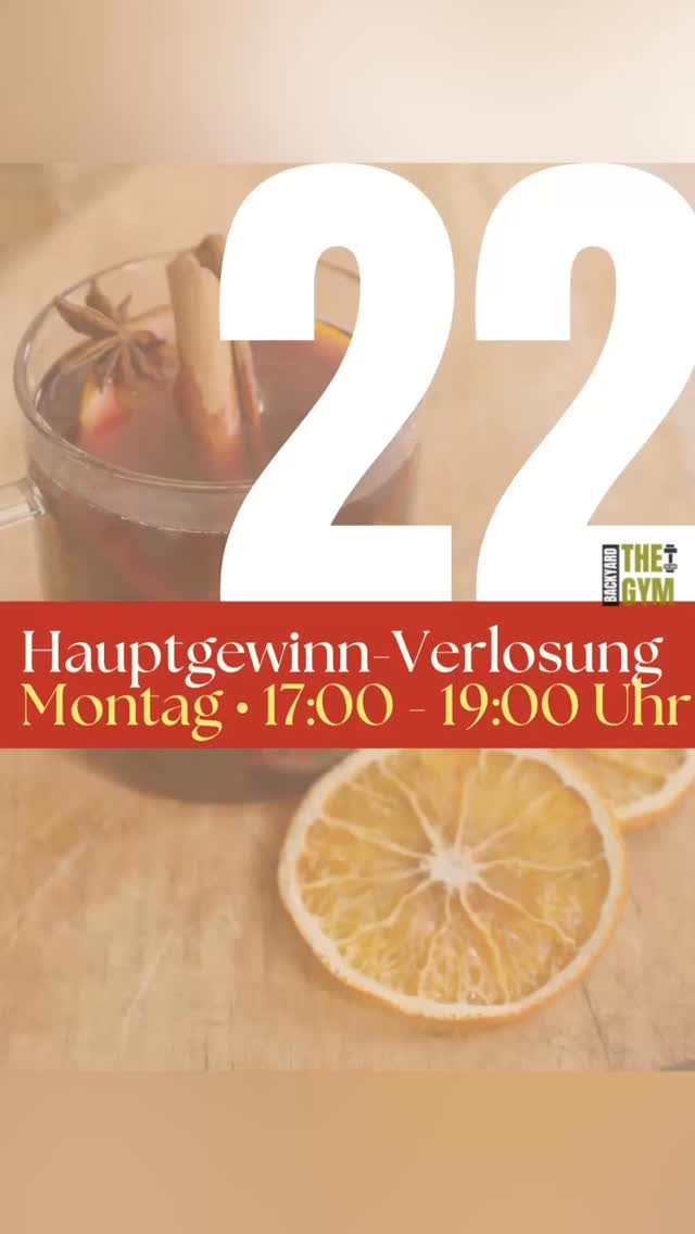 🍷 22.12. – Glühweinabend & Hauptgewinn!
Heute wird gefeiert! 🎄
Von 17:00–19:00 Uhr: gemütlicher Glühweinabend für alle Mitglieder, Freunde & Familie🕯️
🎁 18:00 Uhr – große Hauptgewinn-Auslosung des Mitglieder-Gewinnspiels!
Kommt vorbei, genießt den Abend & feiert mit uns 💛
#adventskalender#hauptgewinn#thebackyardgymsaar#xmaspresent#saarland