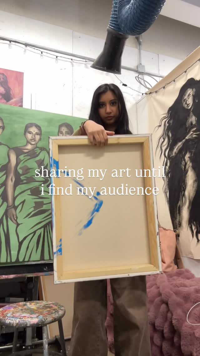 desi art lovers wya 🪷💆🏾♀️ #southasian #nostalgia #art #oilpainting #artist