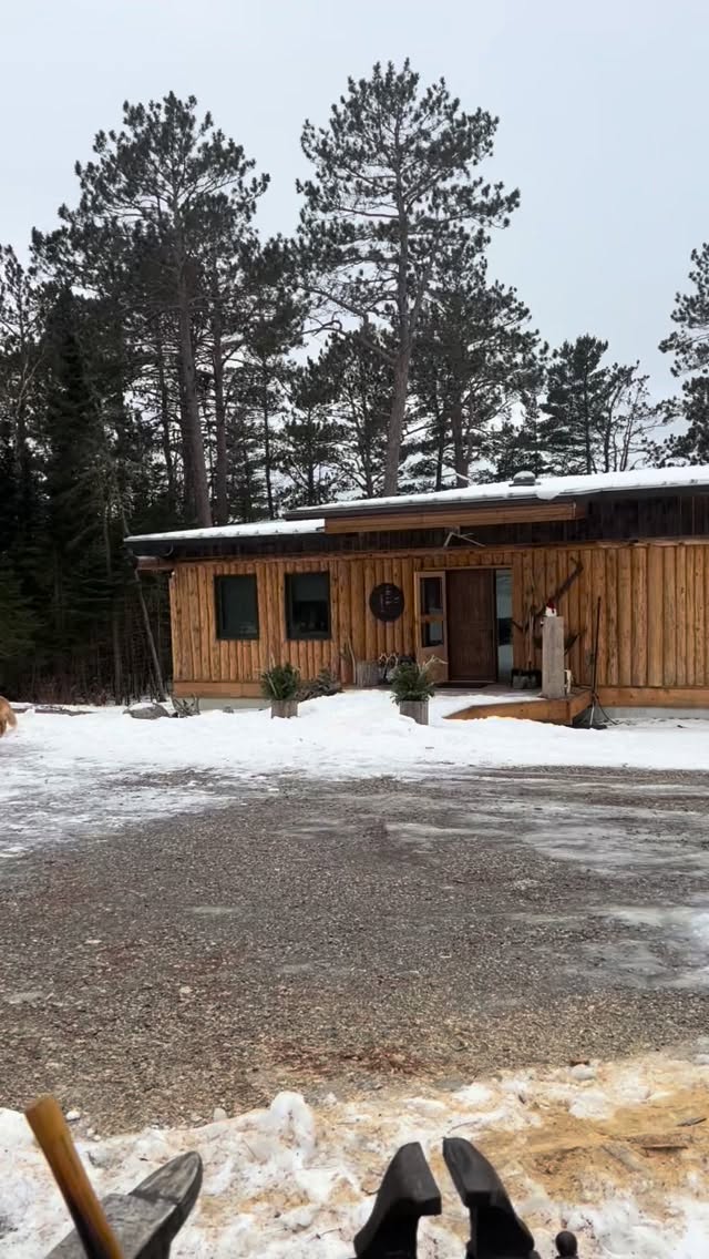 Happy holidays from black spruce everyone. What a year it’s been with lots of cool projects. We’re officially shut down for a break and Gord and I have ventured North to my cabin. Turns out my vacation will just include more metal work!