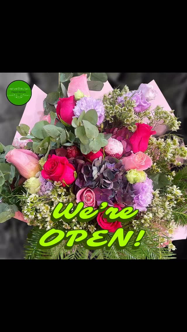 Yes we’re OPEN today @floral_devine #huntershillflorist #woolwichflorist #putneyflorist #gladesvilleflorist #lanecoveflorist