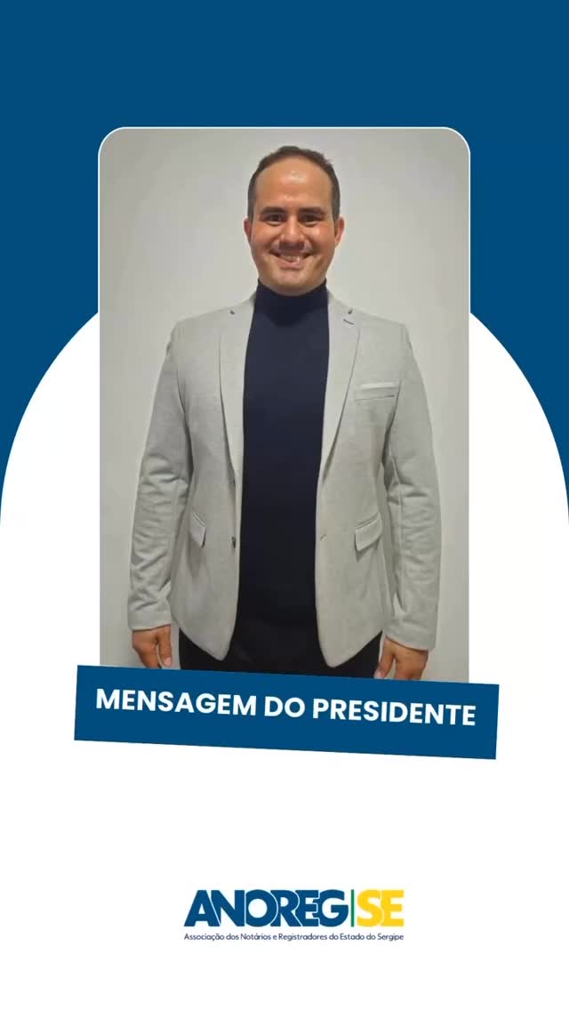 Mensagem do Presidente da @anoregse @oficialgabrielcamposdesouza