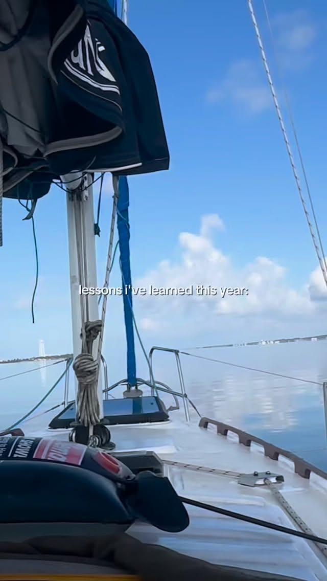 2025 was the year I became a diesel mechanic 🤣, spent more time at the top of the mast than planned, traveled waaaay fewer miles than expected, but (can’t believe I’m making this public) fell in love with Alabama, and finally made it to salt water on my own boat!!! It’s also a year I gained a son-in-law and daughter-in-law, two grandbabies, and my baby reached double digits. Banner year for sure! Can’t wait for 2026!