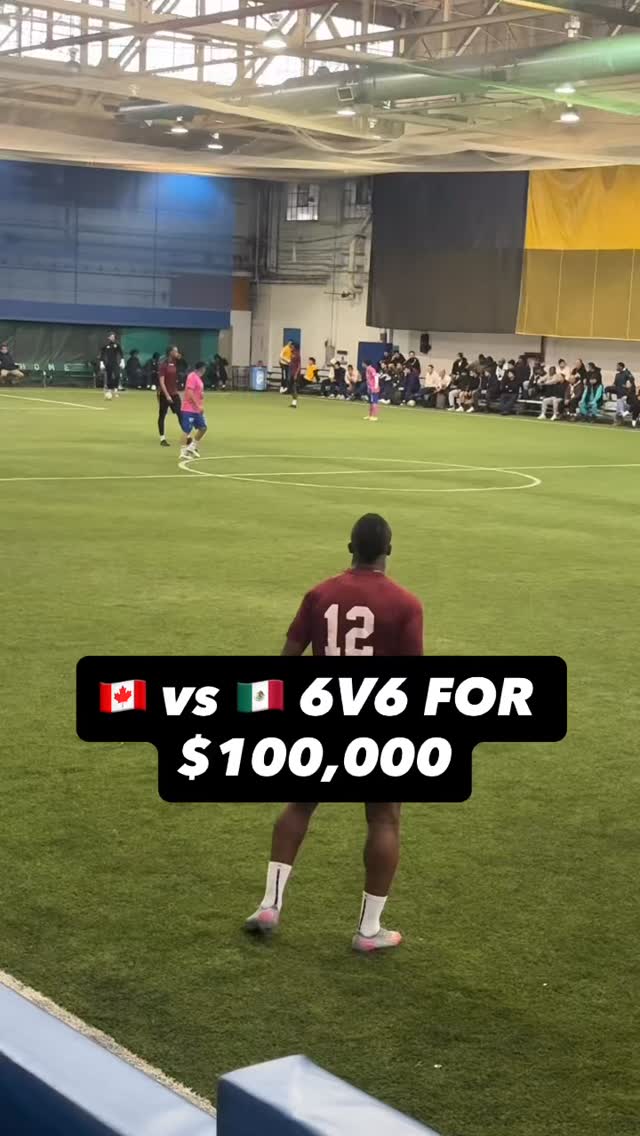 Canadians vs Mexicans in the 6v6 $100,000 cash prize tournament hosted by @golden.goal.tournament
WHAT A GAME. Quarter Finals.